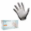 BASIC-PLUS Latex-Handschuhe puderfrei, transparent, Box à 100 Stück