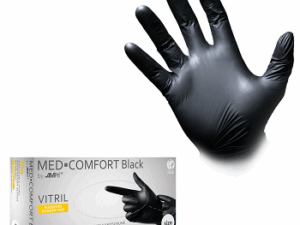 Med-Comfort Vitrilhandschuhe schwarz Premium Qualität 100 Stück