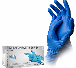 MED Comfort HIGH RISK Nitril Chemikalienschutzhandschuh - Premium NITRIL