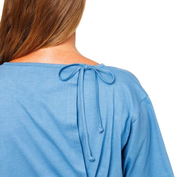 Pflege Shirt halbarm 100% BW - Pflegeshirt mit seitlicher Bindung – Bild 2