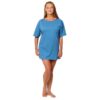 Pflege Shirt halbarm 100% BW - Pflegeshirt mit seitlicher Bindung